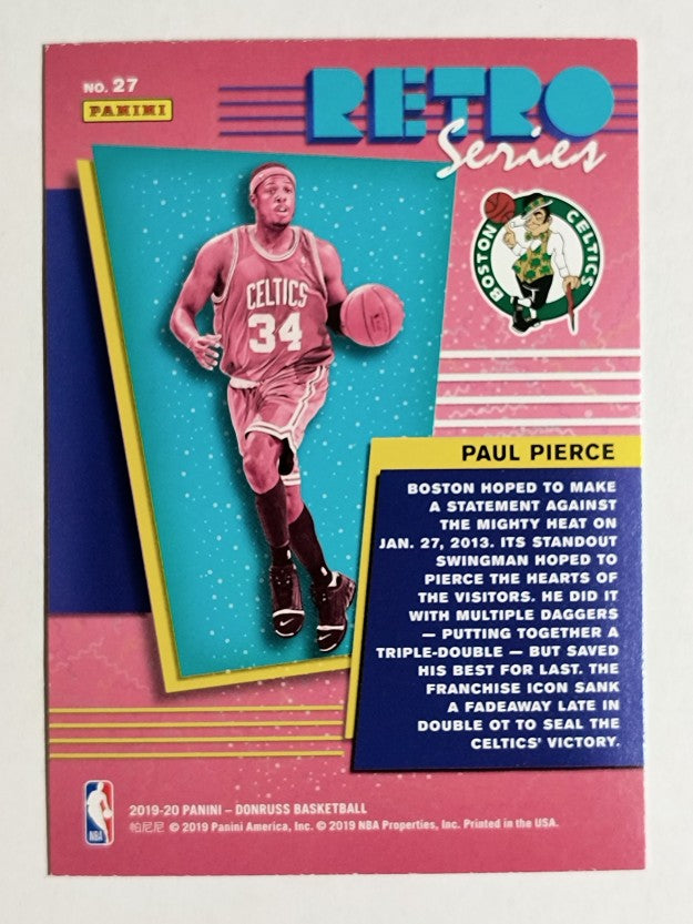 2019-20 Donruss Retro Series #27 Paul Pierce