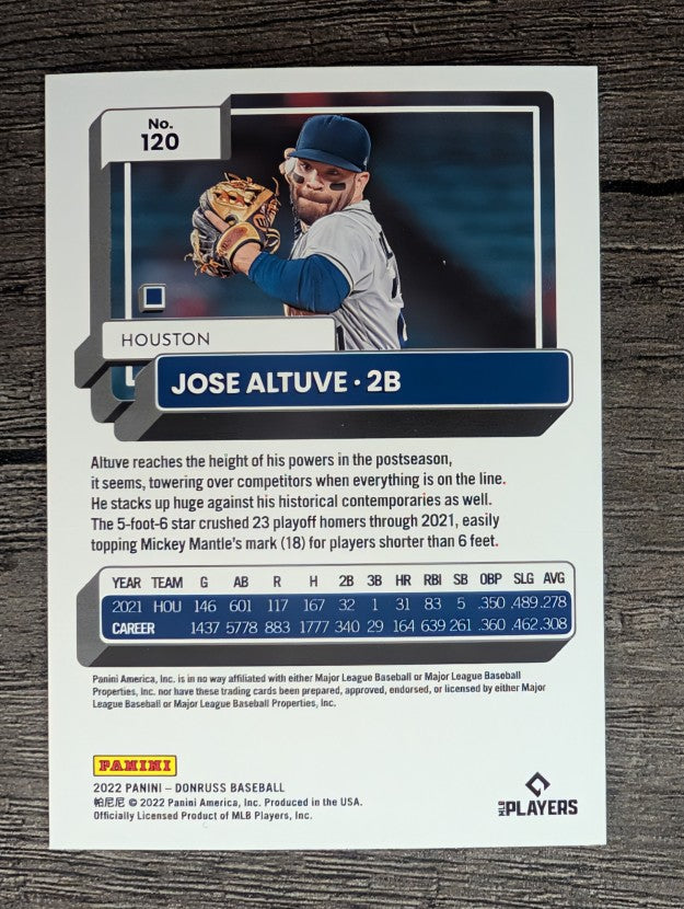 2022 Donruss #120 Jose Altuve