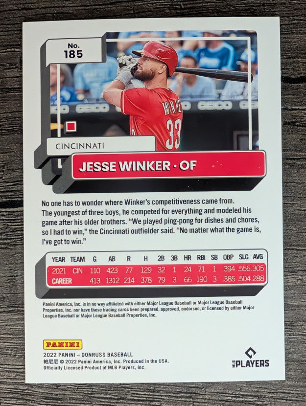 2022 Donruss #185 Jesse Winker