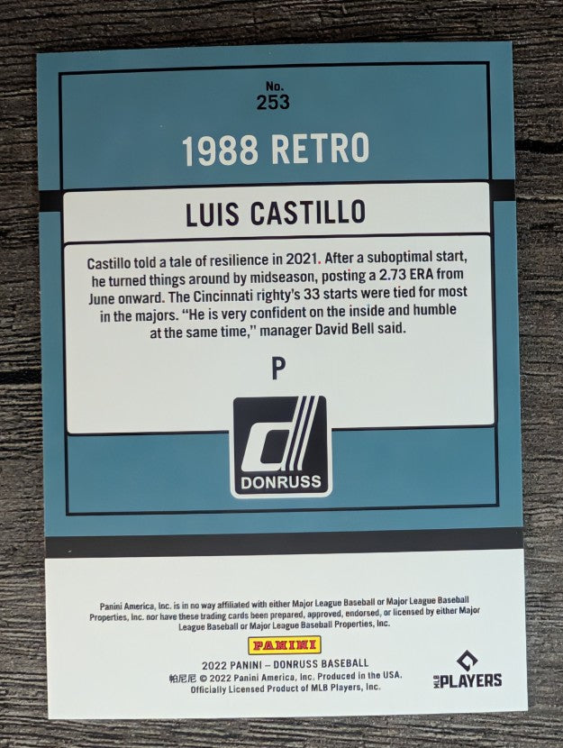 2022 Donruss #253 Luis Castillo RETRO