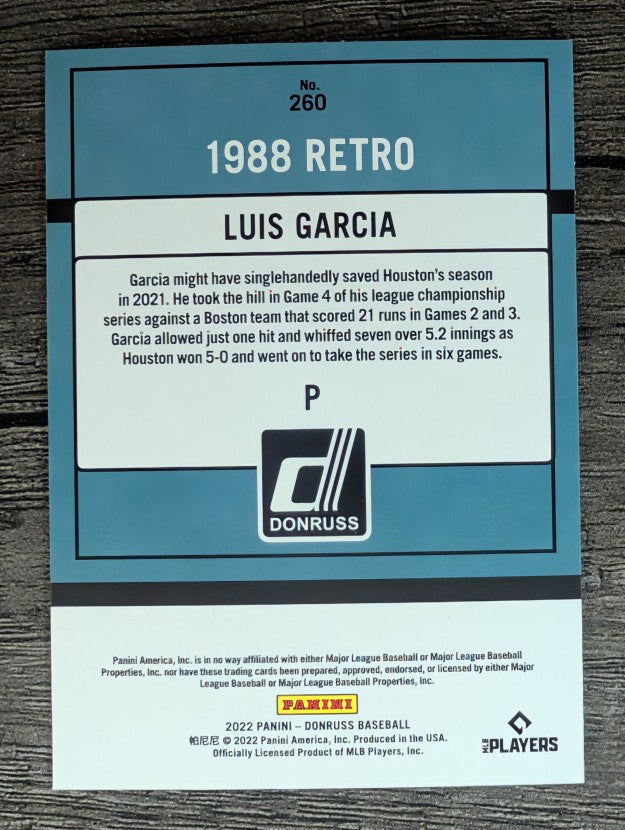 2022 Donruss #260 Luis Garcia RETRO