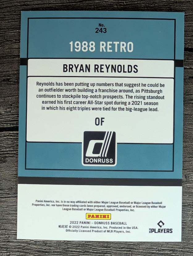2022 Donruss #243 Bryan Reynolds RETRO