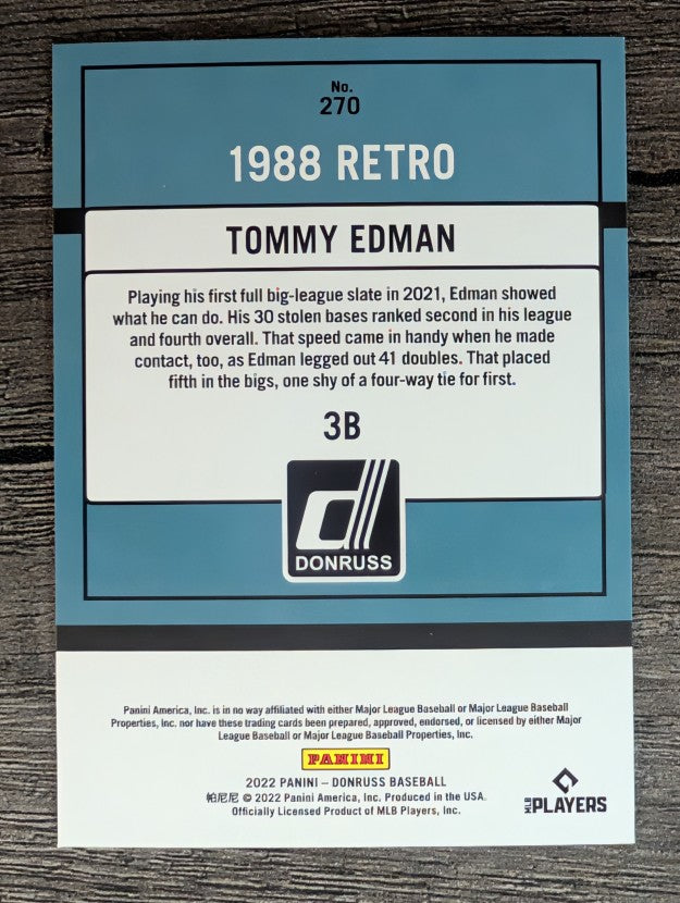 2022 Donruss #270 Tommy Edman RETRO