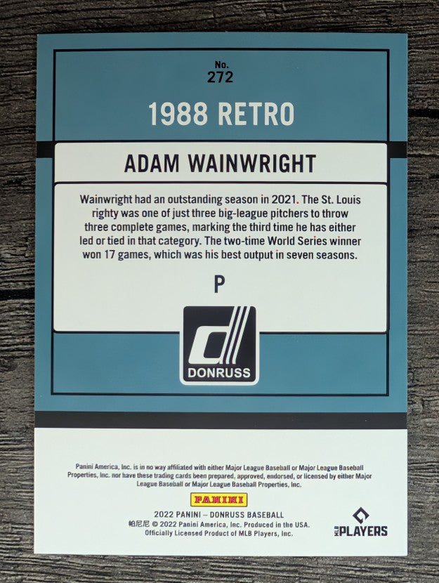 2022 Donruss #272 Adam Wainwright RETRO