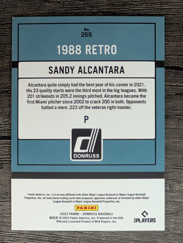 2022 Donruss #269 Sandy Alcantara RETRO