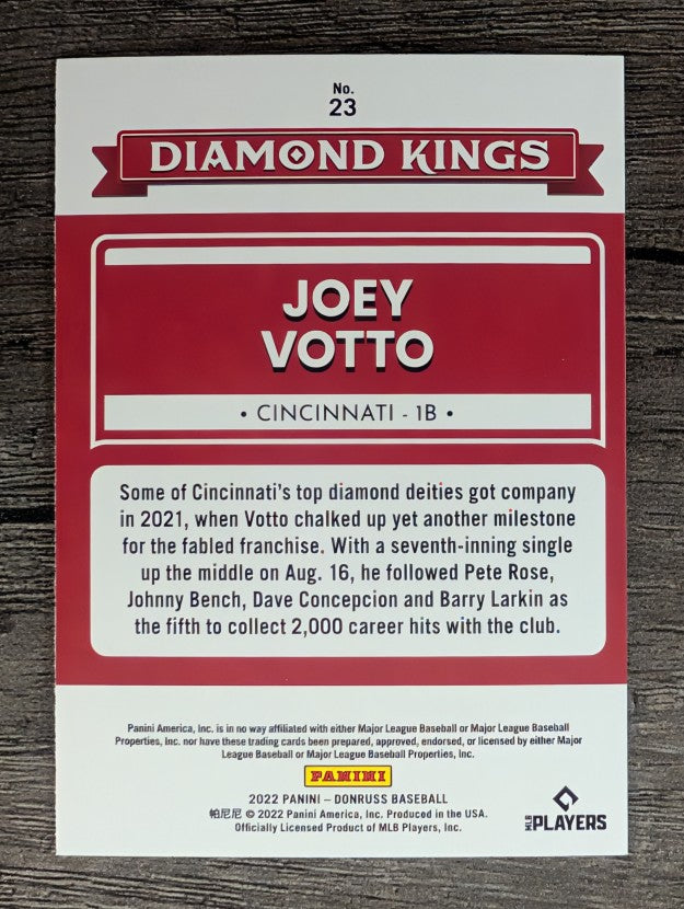 2022 Donruss #23 Joey Votto DK