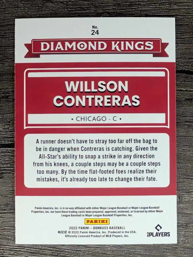 2022 Donruss #24 Willson Contreras DK