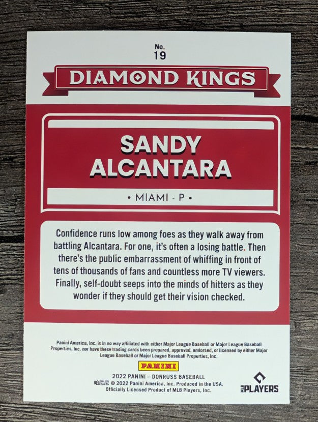 2022 Donruss #19 Sandy Alcantara DK