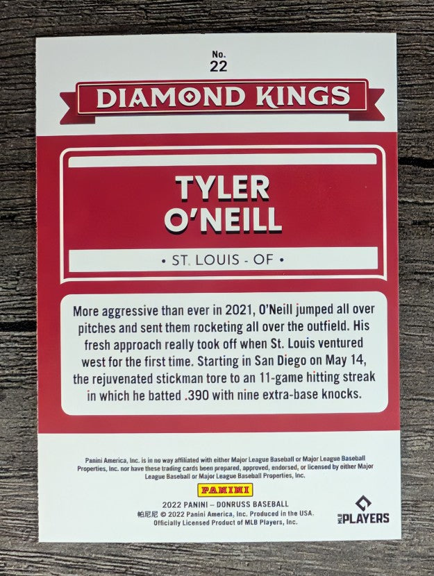 2022 Donruss #22 Tyler O'Neill DK