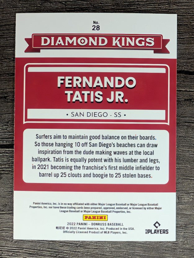 2022 Donruss #28 Fernando Tatis Jr. DK