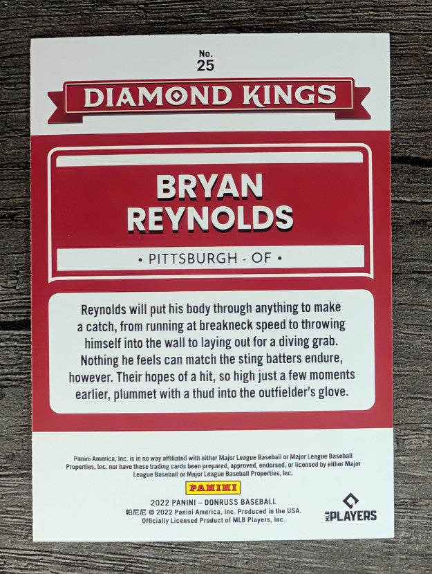 2022 Donruss #25 Bryan Reynolds DK