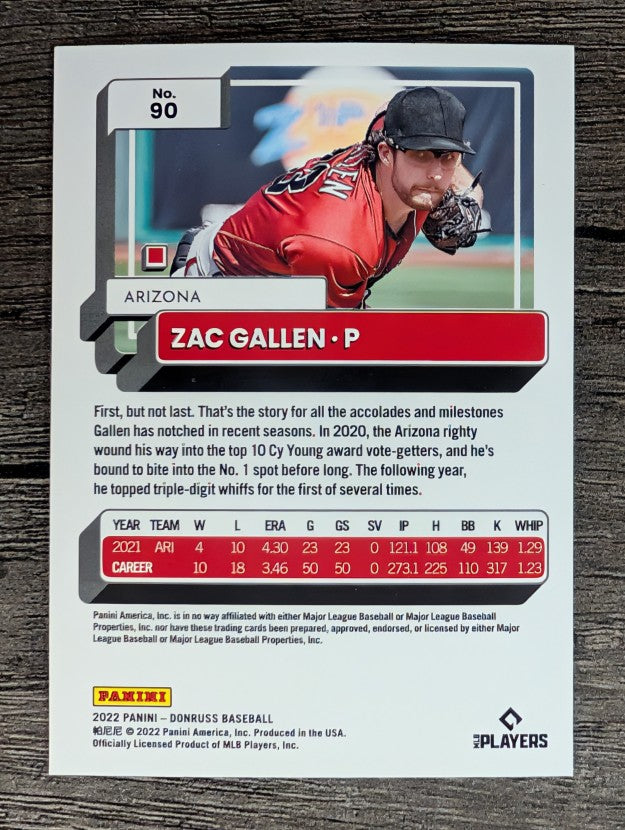 2022 Donruss #90 Zac Gallen