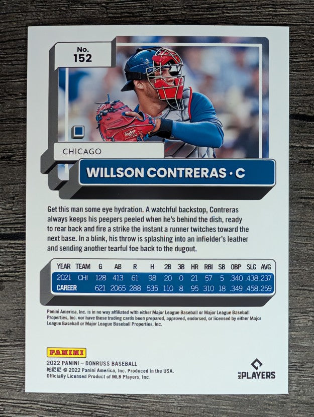 2022 Donruss #152 Willson Contreras
