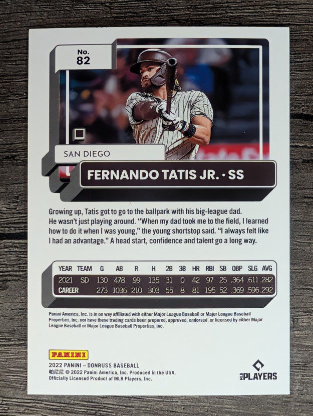 2022 Donruss #82 Fernando Tatis Jr.