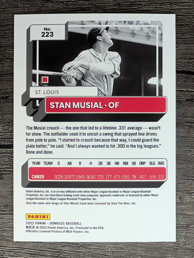 2022 Donruss #223 Stan Musial