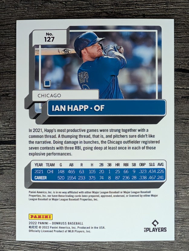 2022 Donruss #127 Ian Happ