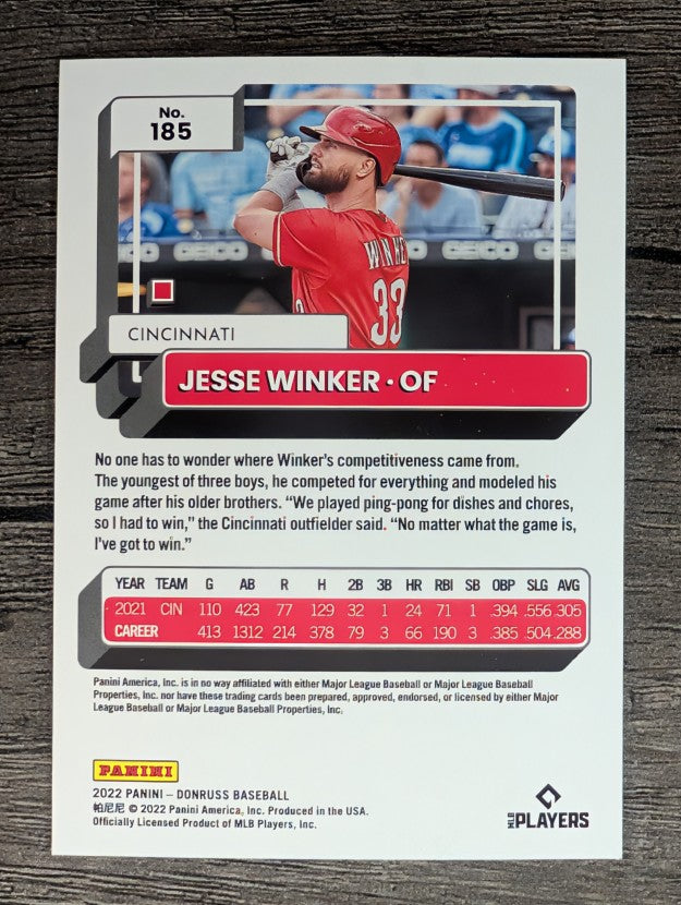 2022 Donruss #185 Jesse Winker