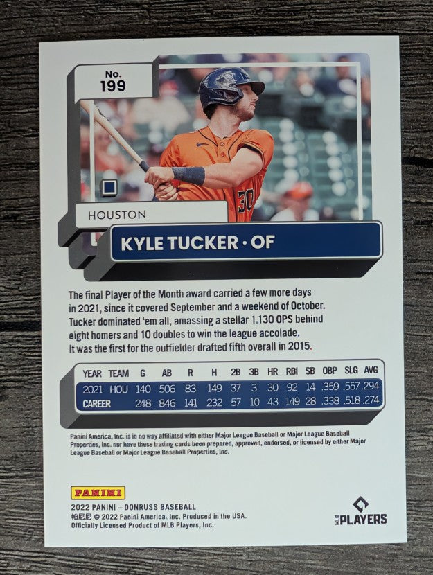 2022 Donruss #199 Kyle Tucker
