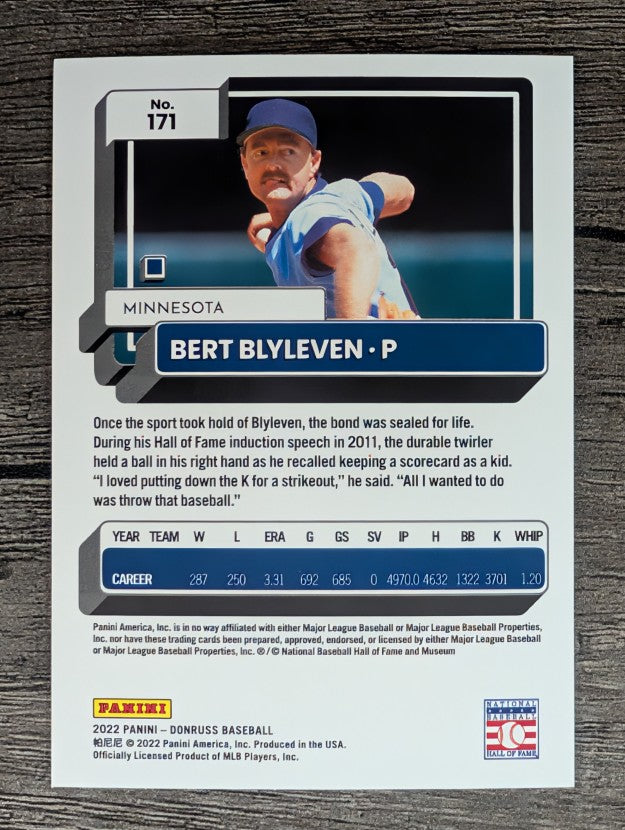 2022 Donruss #171 Bert Blyleven