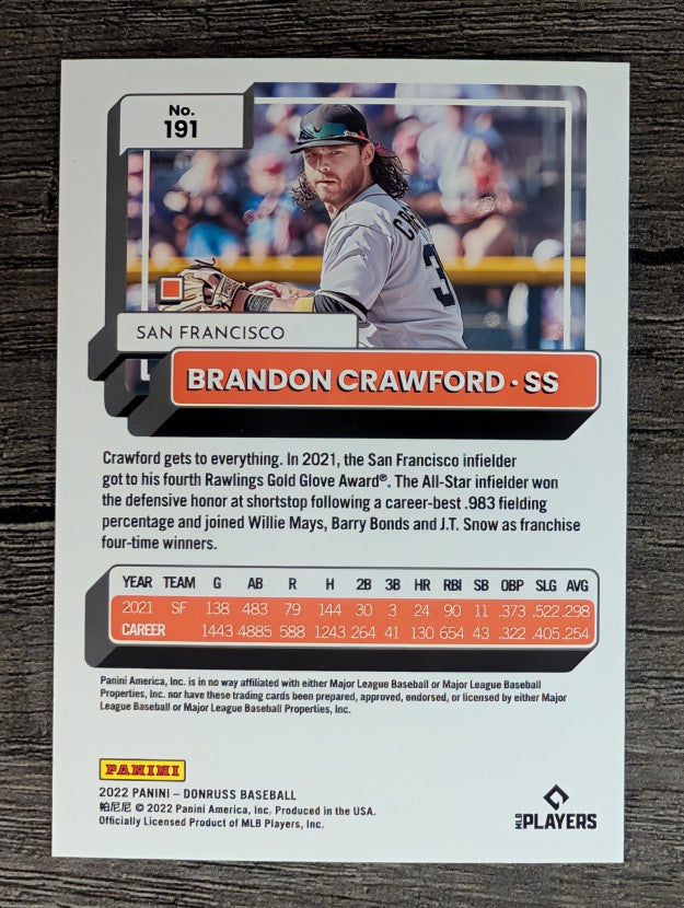 2022 Donruss #191 Brandon Crawford