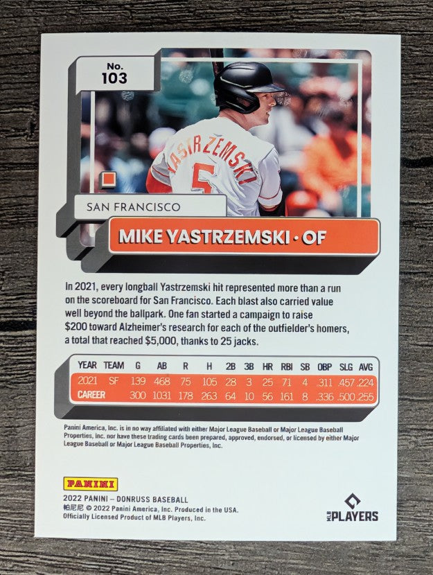 2022 Donruss #103 Mike Yastrzemski