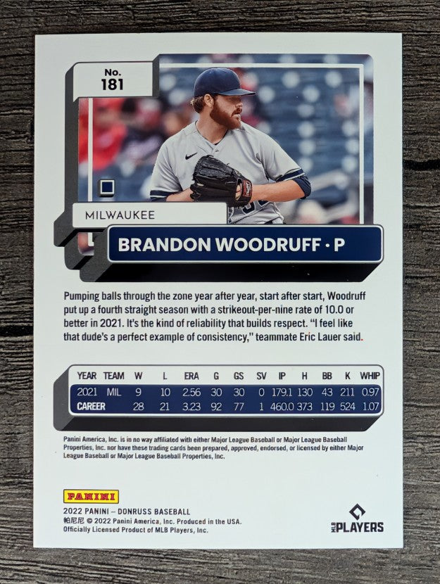 2022 Donruss #181 Brandon Woodruff