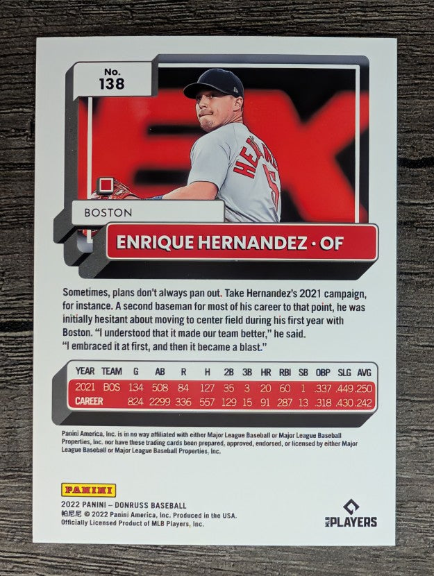 2022 Donruss #138 Enrique Hernandez