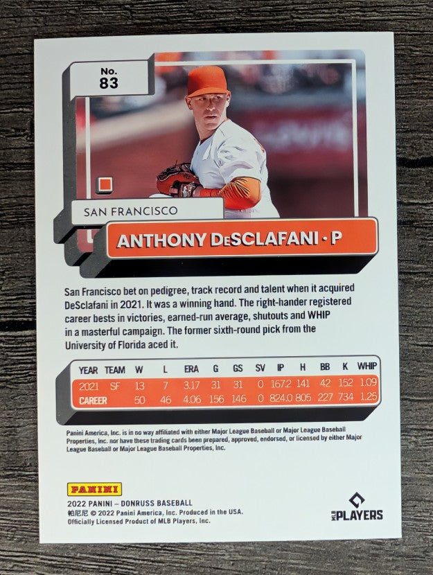 2022 Donruss #83 Anthony DeSclafani
