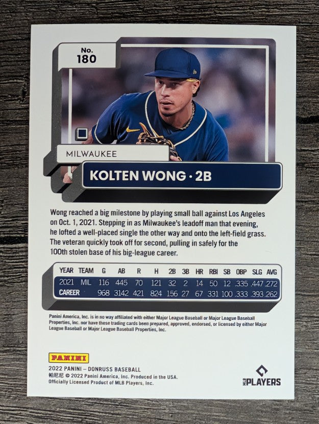 2022 Donruss #180 Kolten Wong