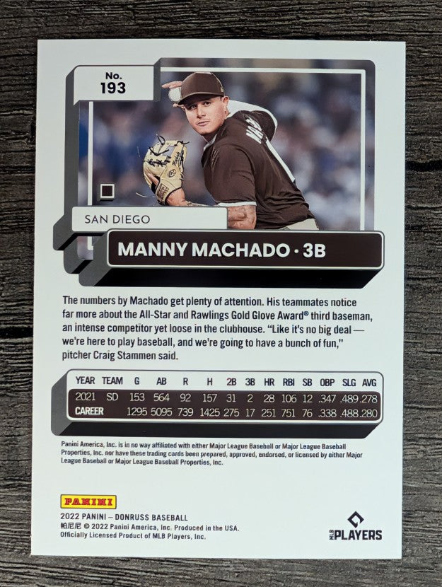 2022 Donruss #193 Manny Machado