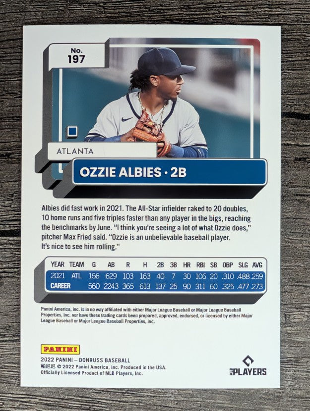 2022 Donruss #197 Ozzie Albies