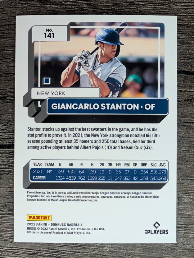 2022 Donruss #141 Giancarlo Stanton