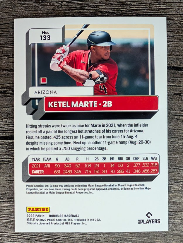2022 Donruss #133 Ketel Marte