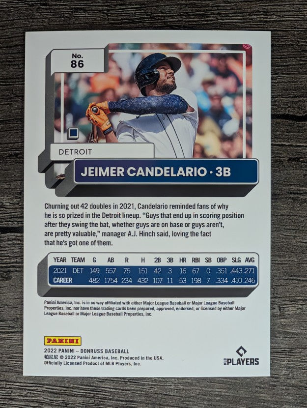 2022 Donruss #86 Jeimer Candelario