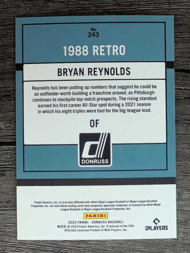 2022 Donruss #243 Bryan Reynolds RETRO