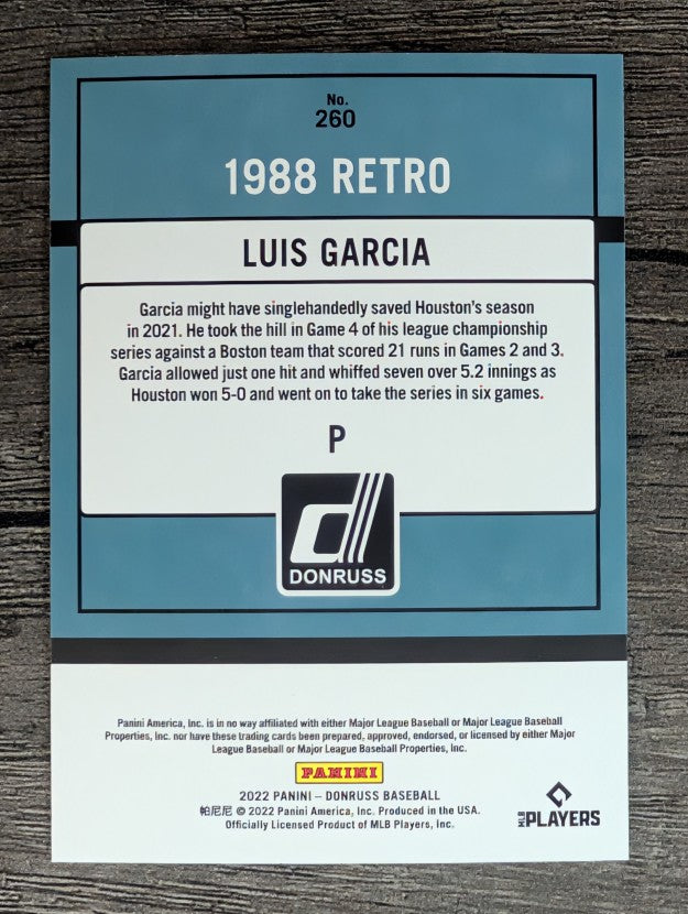 2022 Donruss #260 Luis Garcia RETRO