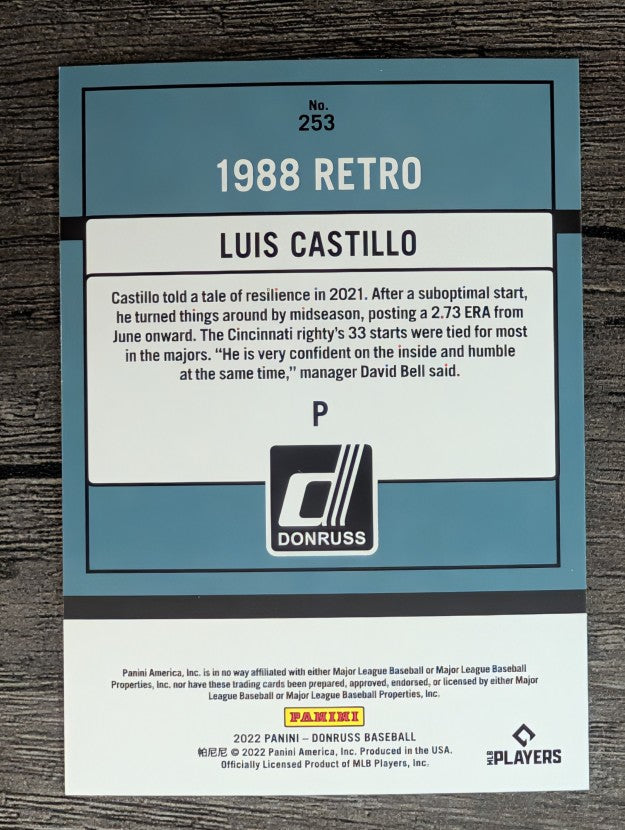 2022 Donruss #253 Luis Castillo RETRO