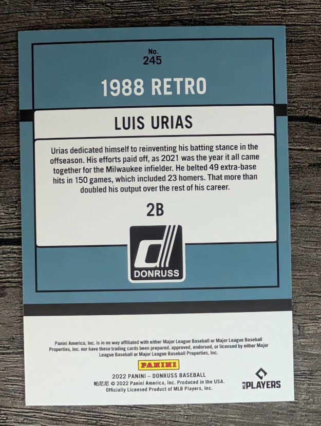 2022 Donruss #245 Luis Urias RETRO