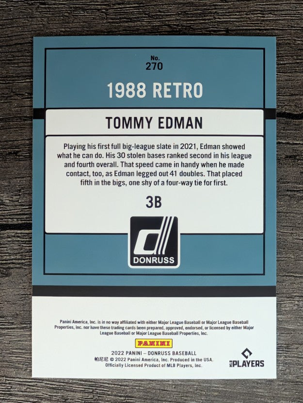 2022 Donruss #270 Tommy Edman RETRO