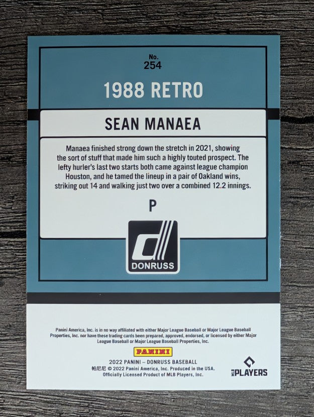 2022 Donruss #254 Sean Manaea RETRO