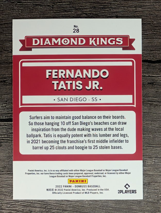 2022 Donruss #28 Fernando Tatis Jr. DK
