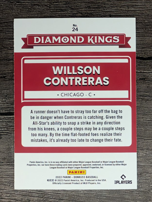 2022 Donruss #24 Willson Contreras DK