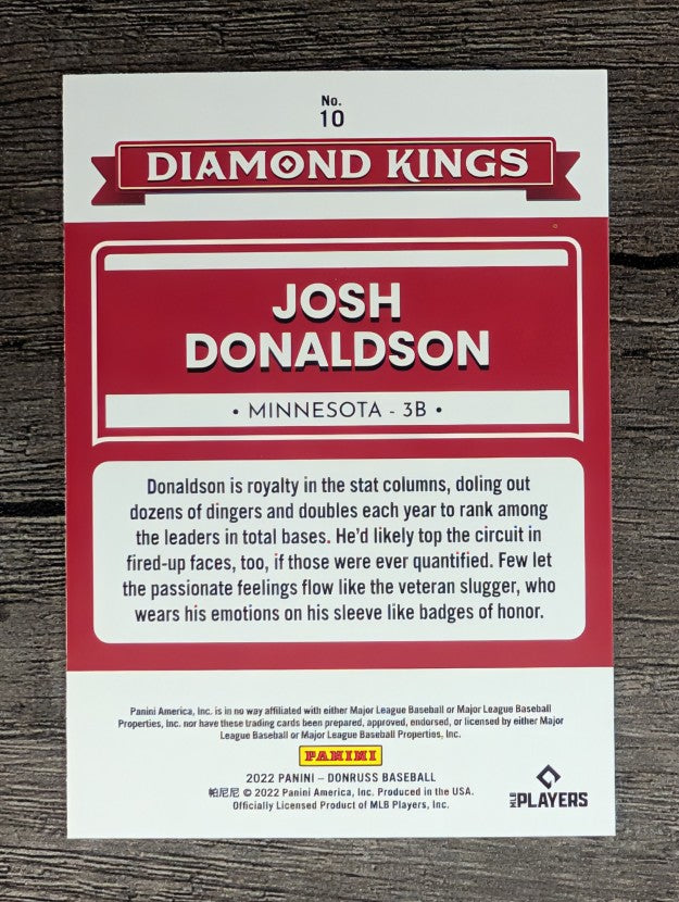 2022 Donruss #10 Josh Donaldson DK