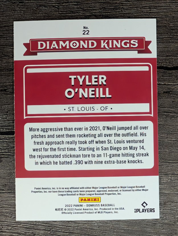 2022 Donruss #22 Tyler O'Neill DK