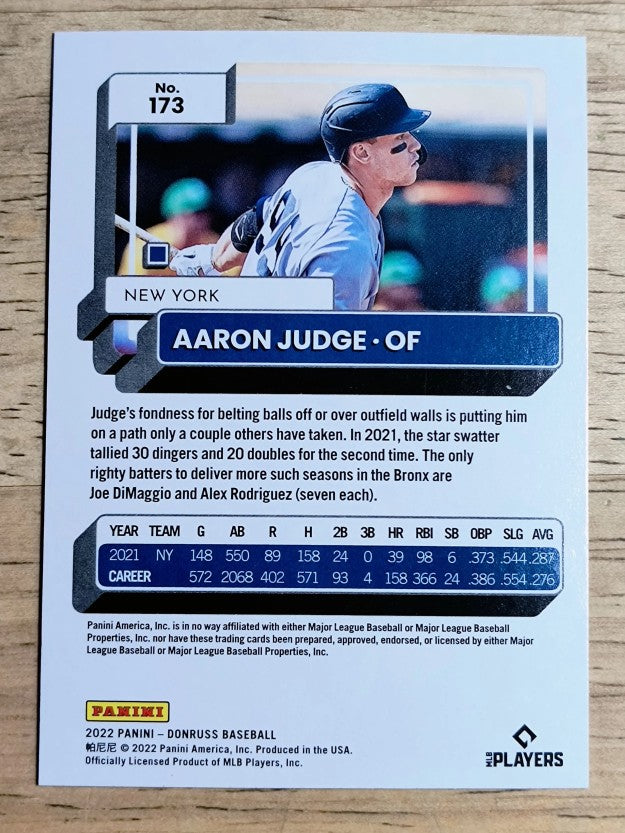 2022 Donruss #173 Aaron Judge