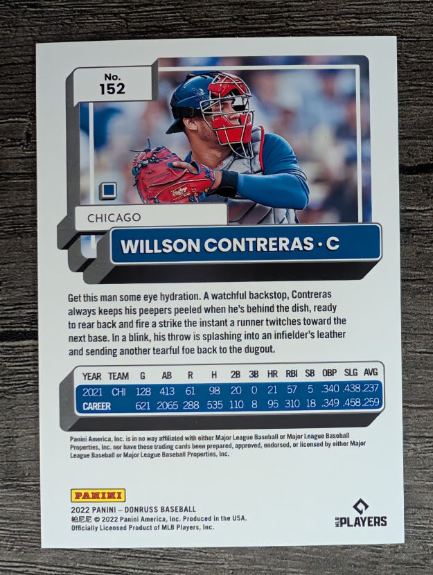 2022 Donruss #152 Willson Contreras