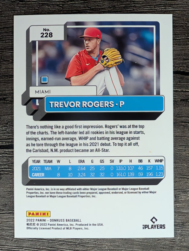 2022 Donruss #228 Trevor Rogers