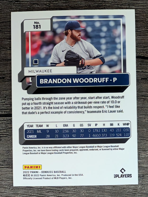 2022 Donruss #181 Brandon Woodruff