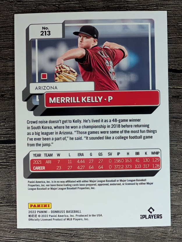 2022 Donruss #213 Merrill Kelly