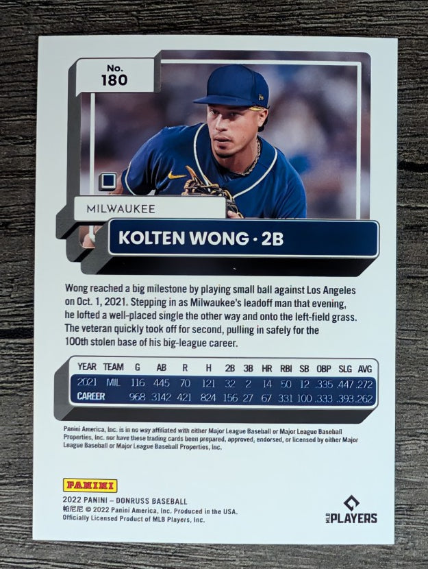 2022 Donruss #180 Kolten Wong